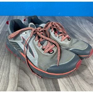 Altra Timp 3 Womens 8 Light Pink Coral Gray Trail Running Shoes AL0A4VRB262